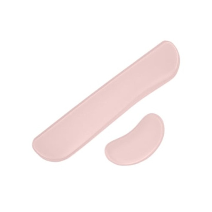 Gél csuklótámasz memóriahabbal, 2 darabos készlet, rózsaszín