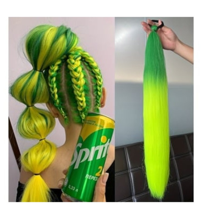 Extensie de par impletita cu culoare gradient, 1 bucata, C02, accesorii par