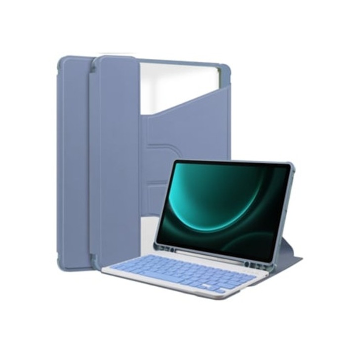 Husa tableta cu tastatura Bluetooth pentru Lenovo M11, Xiaoxin Pad 11, lavanda