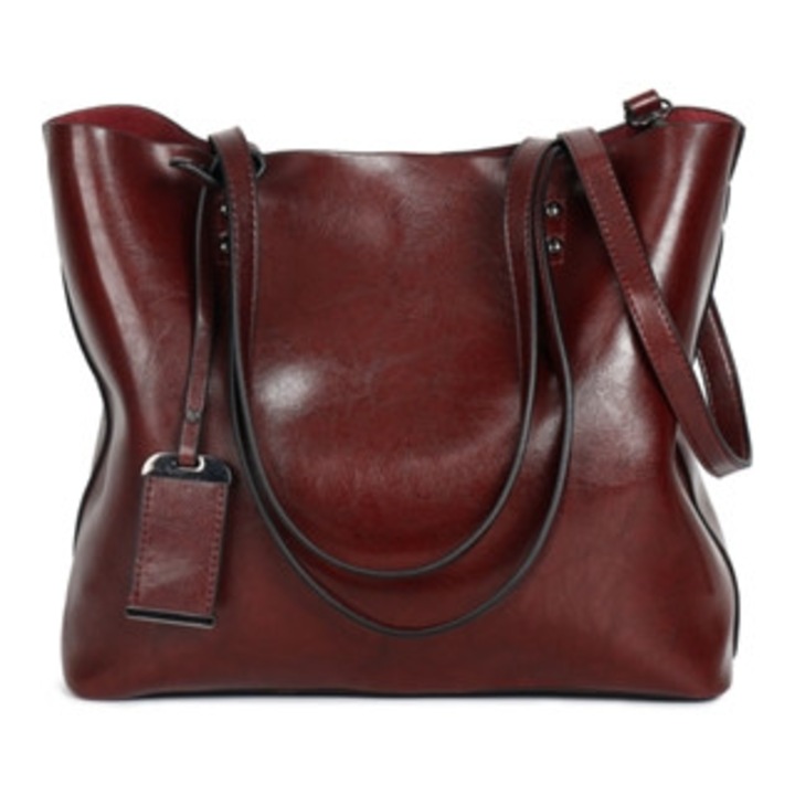 SIURN barna női bőr válltáska