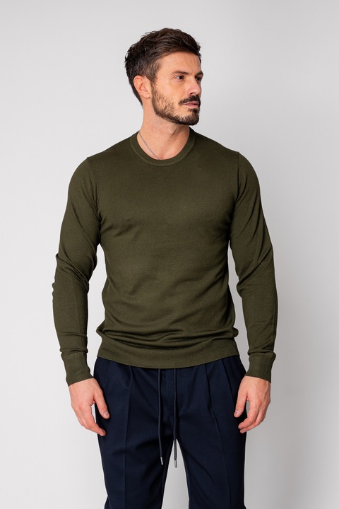 Férfi pulóver Kaki 19100, Khaki