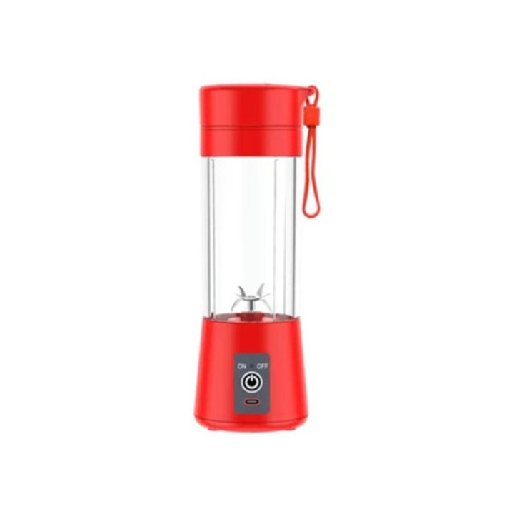 Blender portabil SIURN, juicer mic, rosu, USB reincarcabil