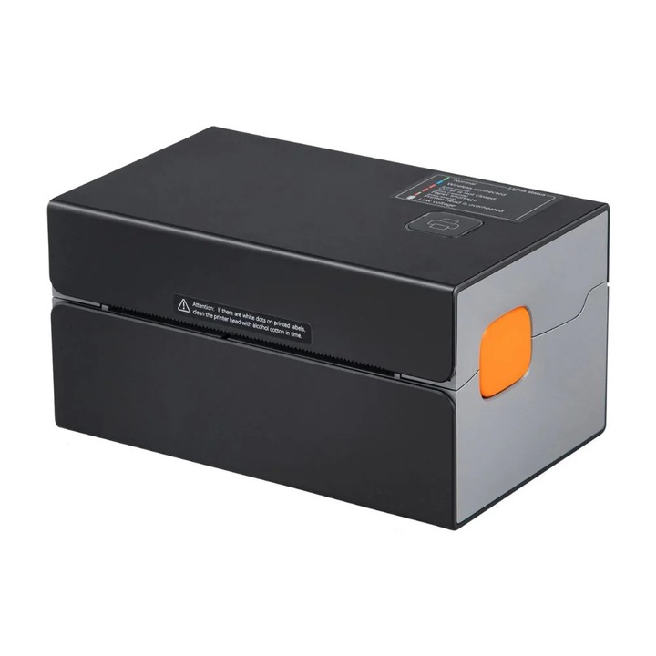 Imprimanta termica de etichete, 300 DPI, Bluetooth, recunoastere automata a etichetelor, neagra