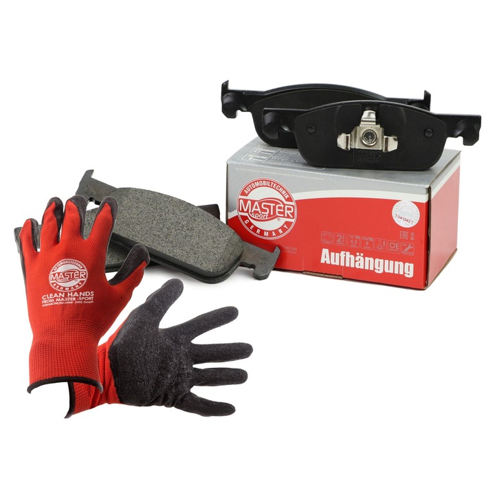 Fékbetét készlet, első, Master-Sport Germany, 155x49mm, 17mm