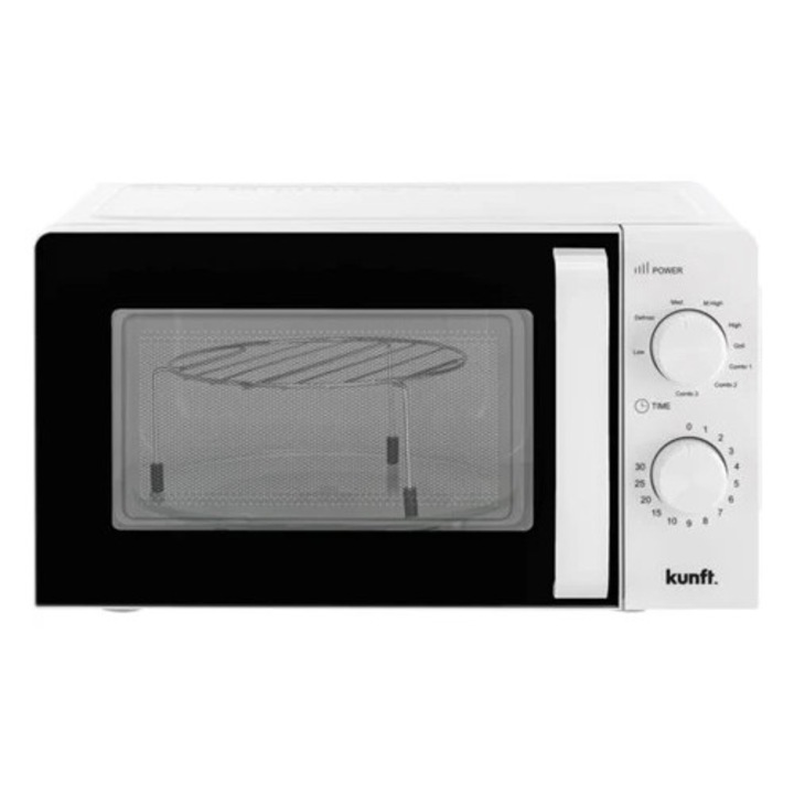 Cuptor cu microunde KUNFT KMW-5219, 20L, cu grill, alb