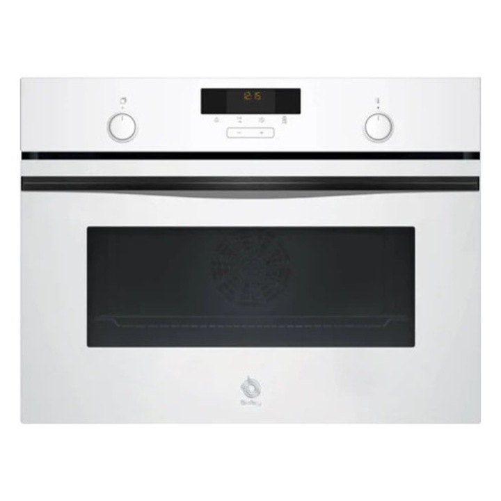 Cuptor electric Compacto BALAY 47L, 59.4cm, Pirolitic, Alb