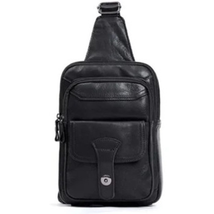 Vízálló bőr válltáska férfiaknak