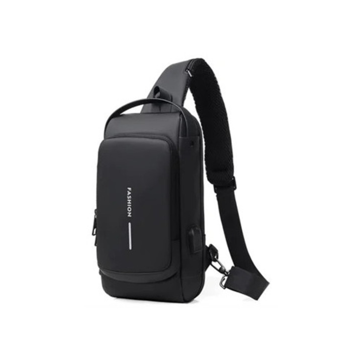 Vízálló laptop hátizsák USB porttal és fekete cipzárral