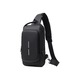 Rucsac laptop impermeabil cu port USB si fermoar negru