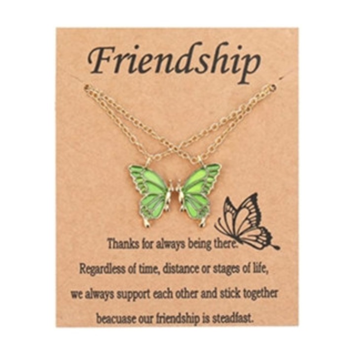 Colier fluture pentru femei, aliaj, cadou de ziua de nastere