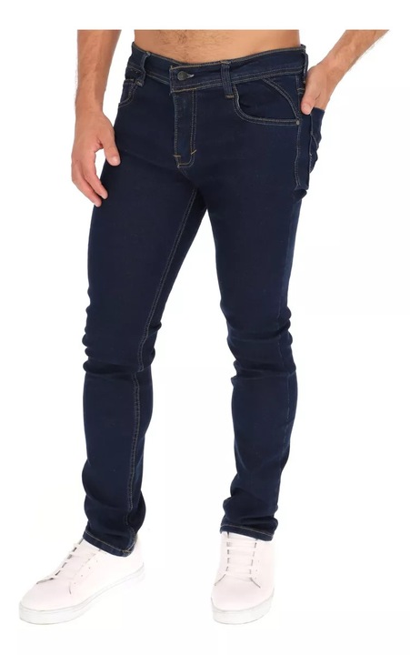 Blugi barbati, bumbac, albastru inchis, 30 US