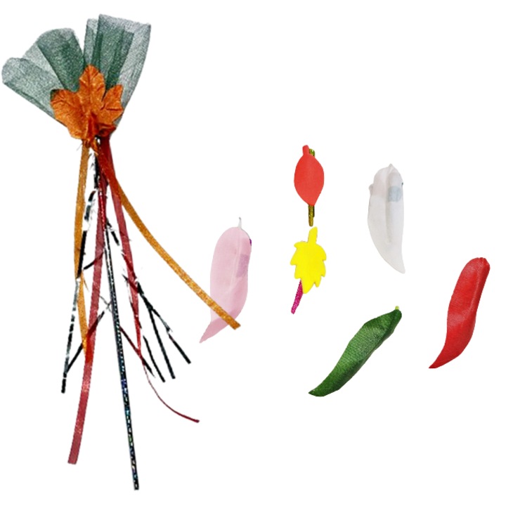 Set 7 accesorii costum Zana Toamna, clame si bagheta