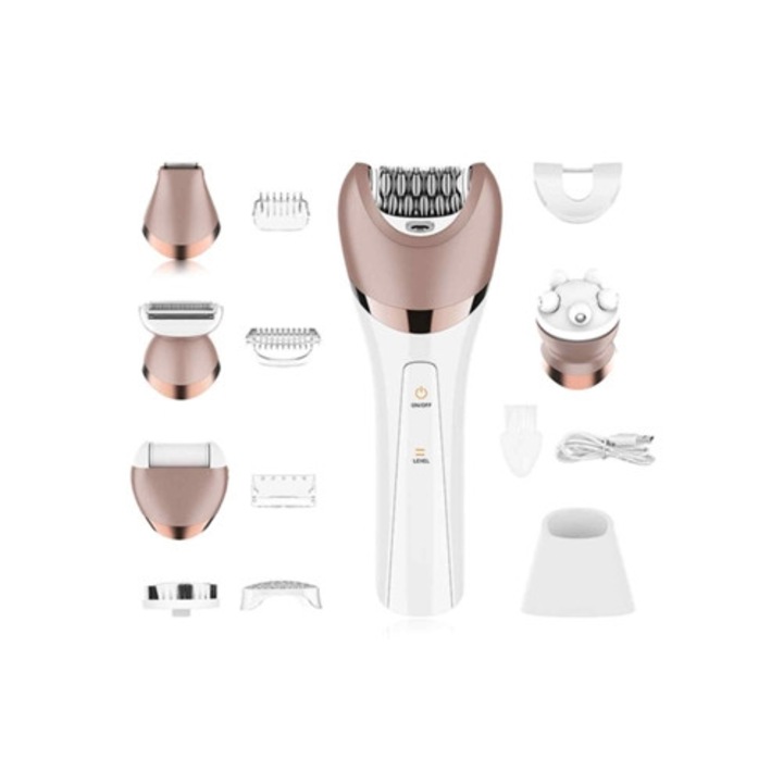 Aparat de epilat pentru bikini, 3 in 1, fara fir, rezistent la apa, reincarcabil