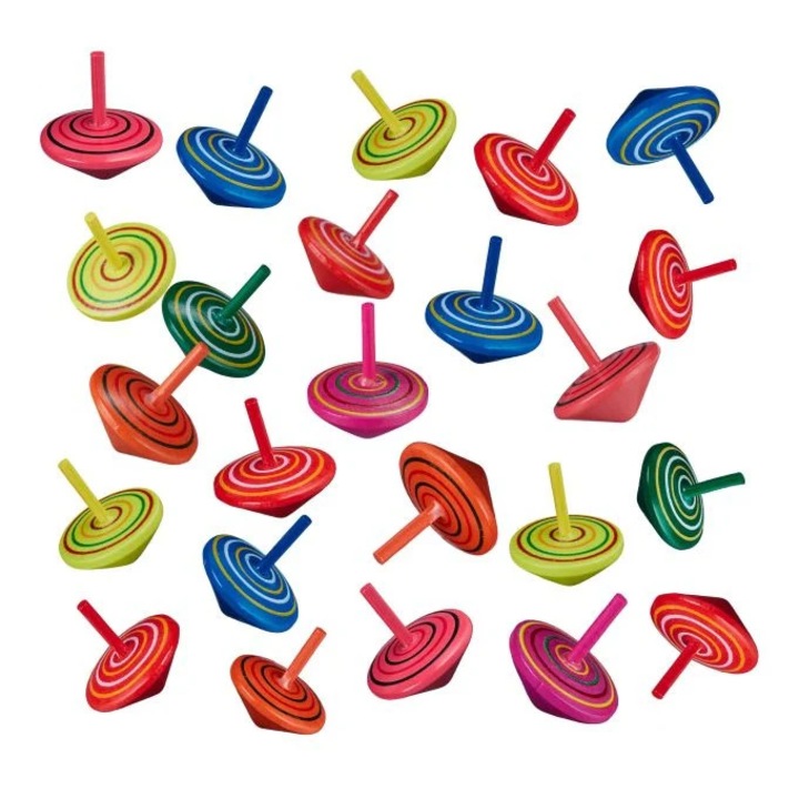 Spinnere din lemn - set de 24