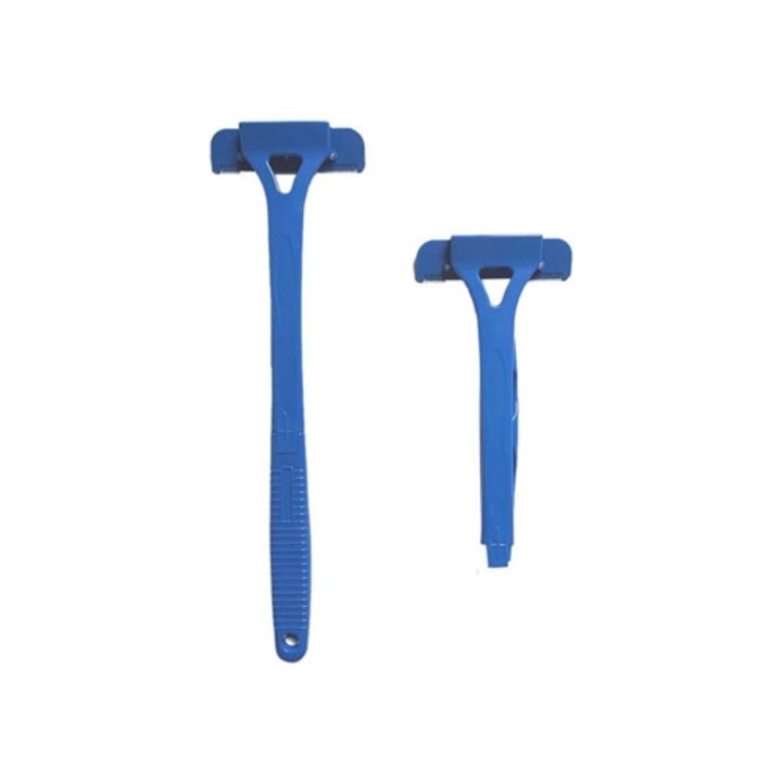 Aparate de ras clasice, maner din cauciuc, design cu flux continuu, set de aparate de ras