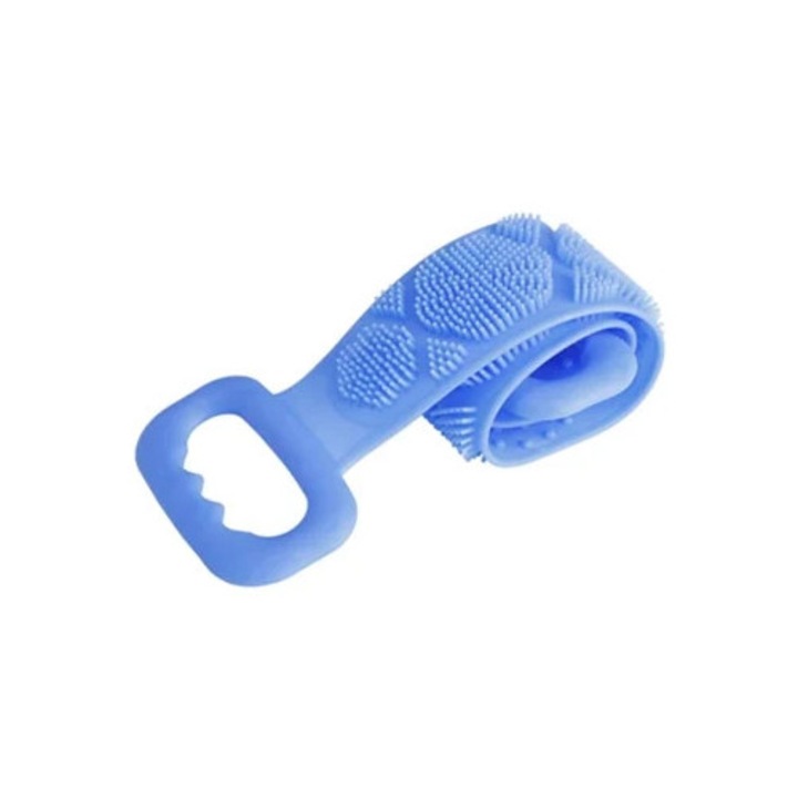 Гъба за баня, силиконова четка за душ, двустранна, за хигиена на тялото