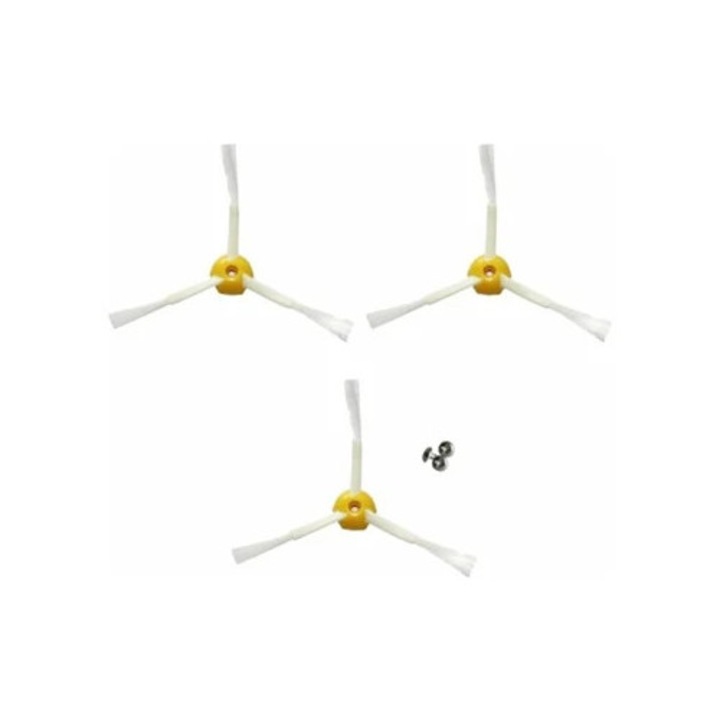 Perie de margine aspirator, set 3 piese, triangulara