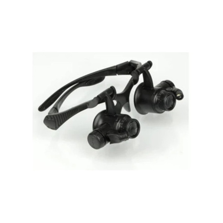 Lupa cu LED, lupa de cap, pentru lucru de aproape, 2.5x, 3x, multicolor