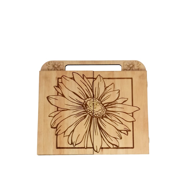 Jucarie educativa, Kamishibai, Gravura laser, Teatru japonez, Teatru narativ, Placaj, Dimensiune A4, Finisaj natur