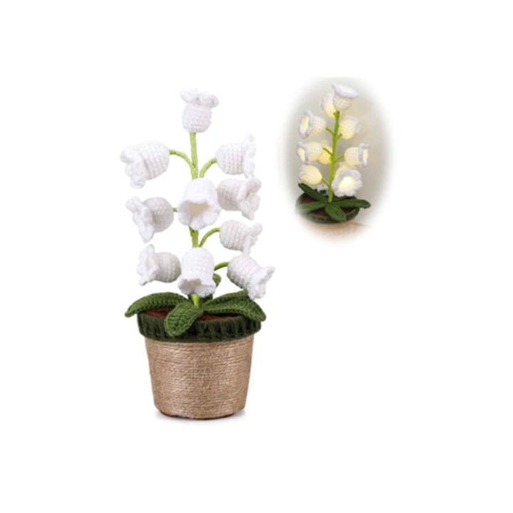Lampa Lily of the Valley, de birou fara fir, functioneaza cu baterii