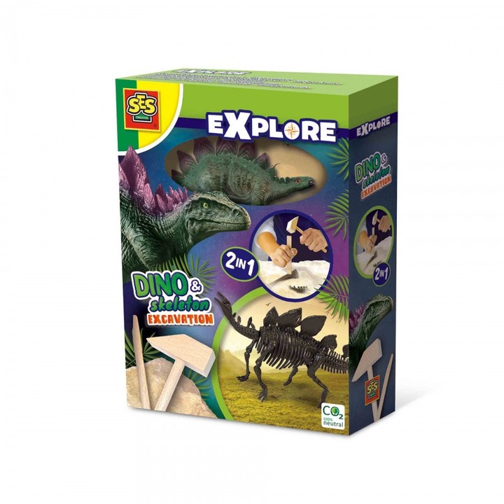 Set educativ excavare schelet dinozaur Stegozaur