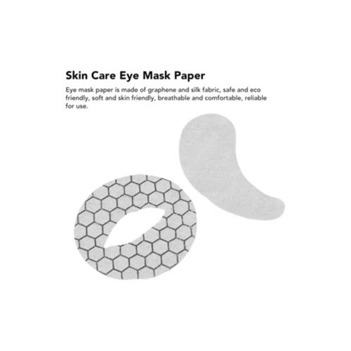 Set 100 bucati masti de ochi din grafen, foi de matase, ingrijire a pielii