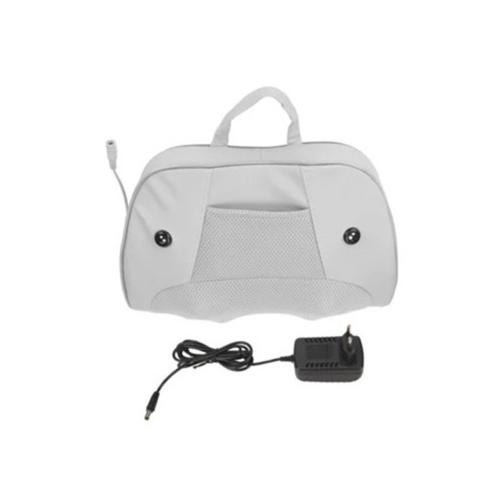 Perna de masaj cervicala incalzita 42C, 3 moduri, electrica, pentru gat, umeri, priza EU 100-240V
