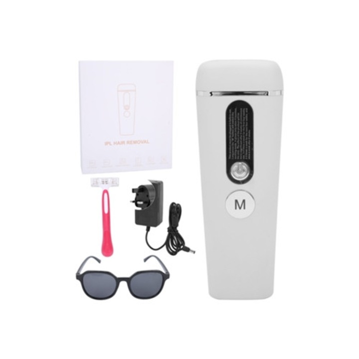 Epilator profesional IPL, alb, 110-240v