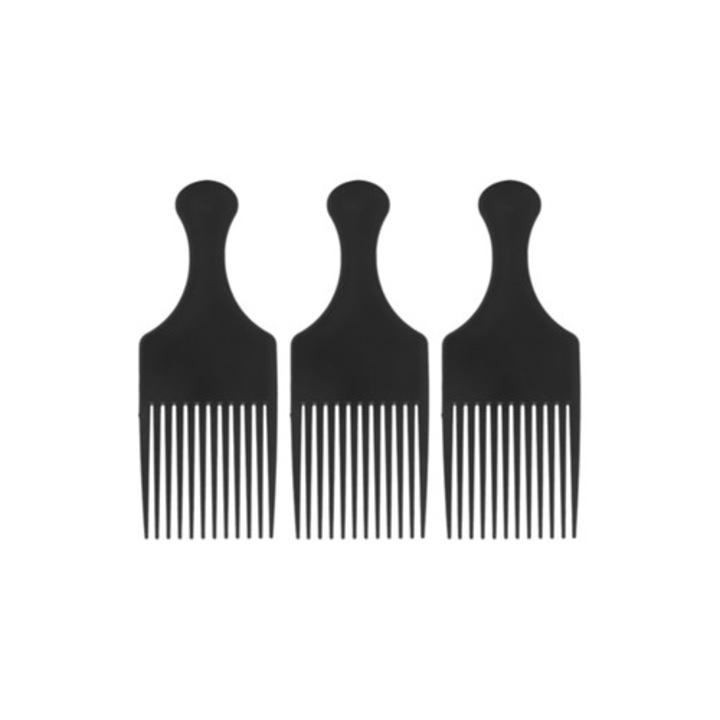 Set 3 perii profesionale pentru coafura afro, unelte portabile pentru salon de coafura