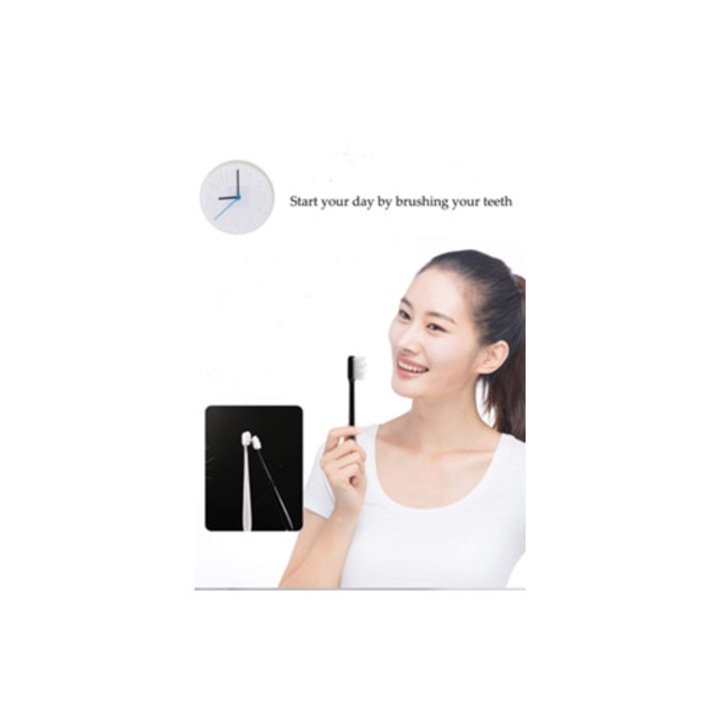 Fogkefe érzékeny fogakra, extra puha, mikro nano sörtékkel, hordozható és ergonomikus kialakítás