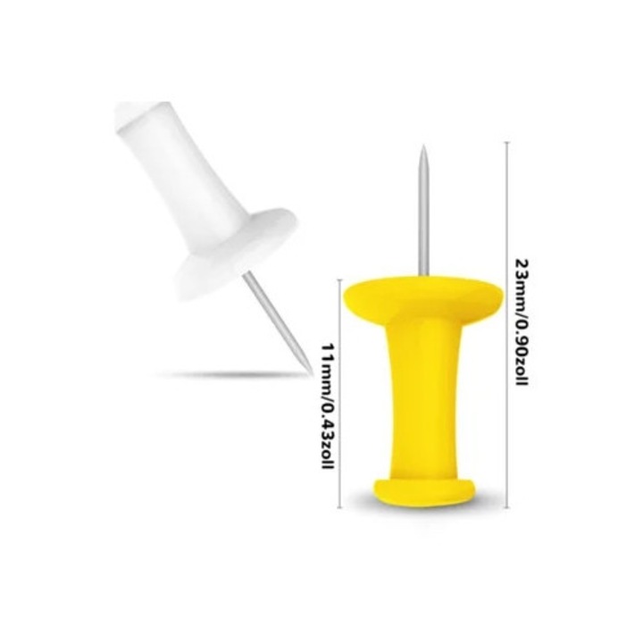 Комплект от 150 цветни карфици за табла, различни цветове, пластмасова кутия