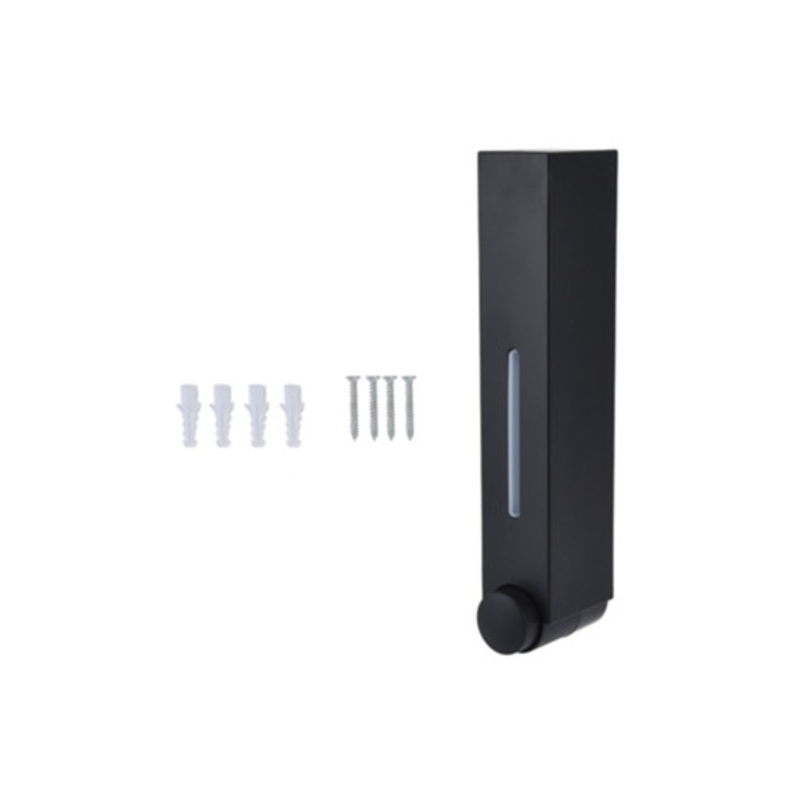 Fali folyékony szappanadagoló, nyomógombos, vízálló kialakítás, újratölthető tartály, készlet