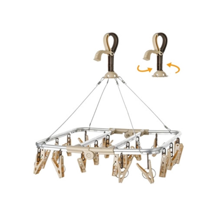 Sosete cu 20 clipsuri pentru uscator, anti-rugina, set