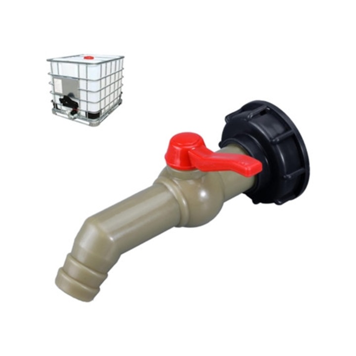 Robinet unghiular cu bila 1 inch, combinatie union