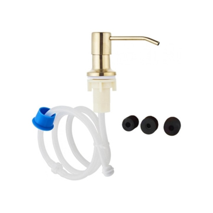 Rozsdamentes acél szappanadagoló mosogatóhoz, konyhai kiegészítők, arany