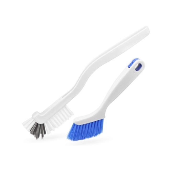 Set perii de curatare colturi, design in forma de L, peri densi si rigizi, pentru bucatarie si baie