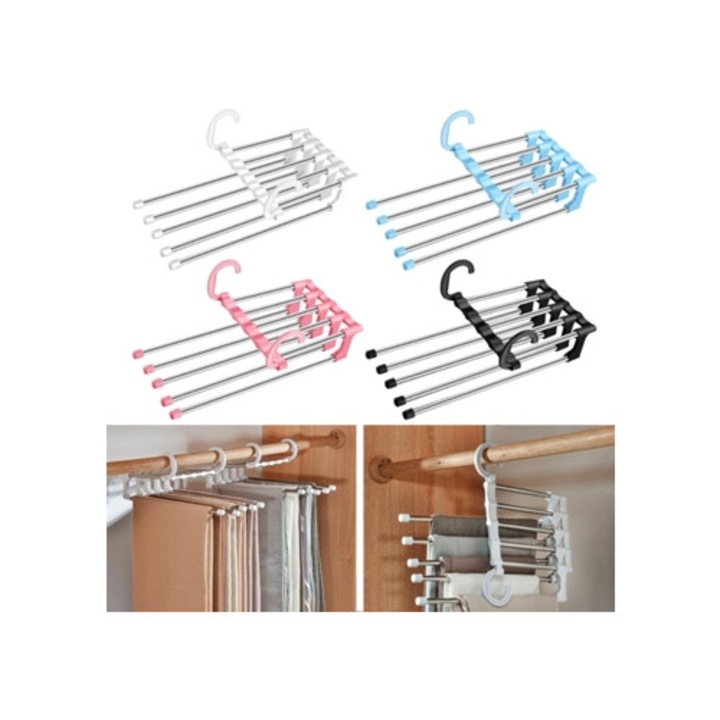 Umeras multifunctional din otel inoxidabil, constructie durabila, capete anti-alunecare, set