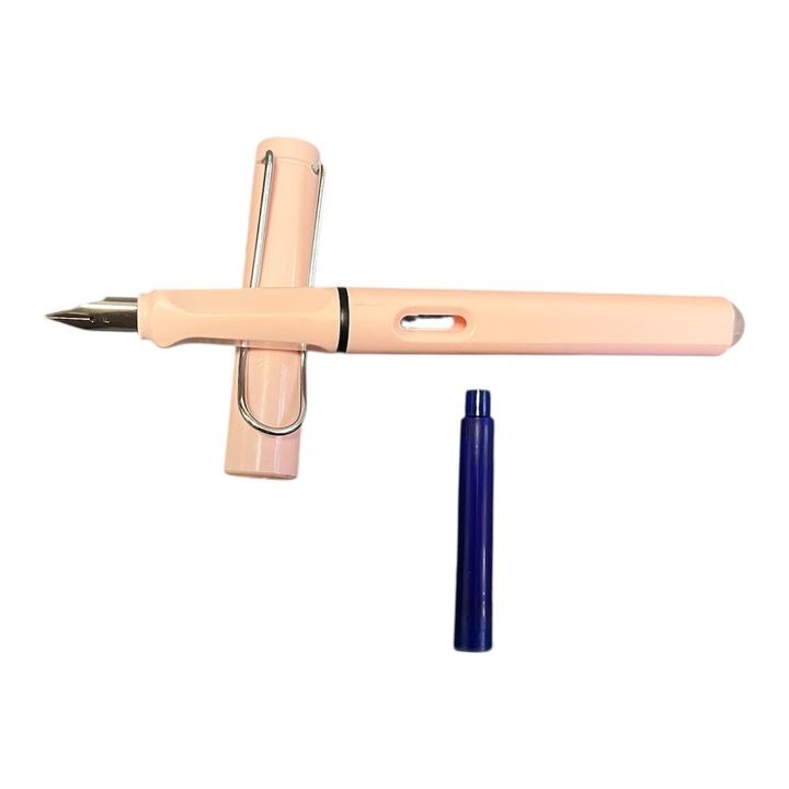 Stilou ABS AIHAO cu radiera, rezerva cerneala termica, roz, 0, 38mm