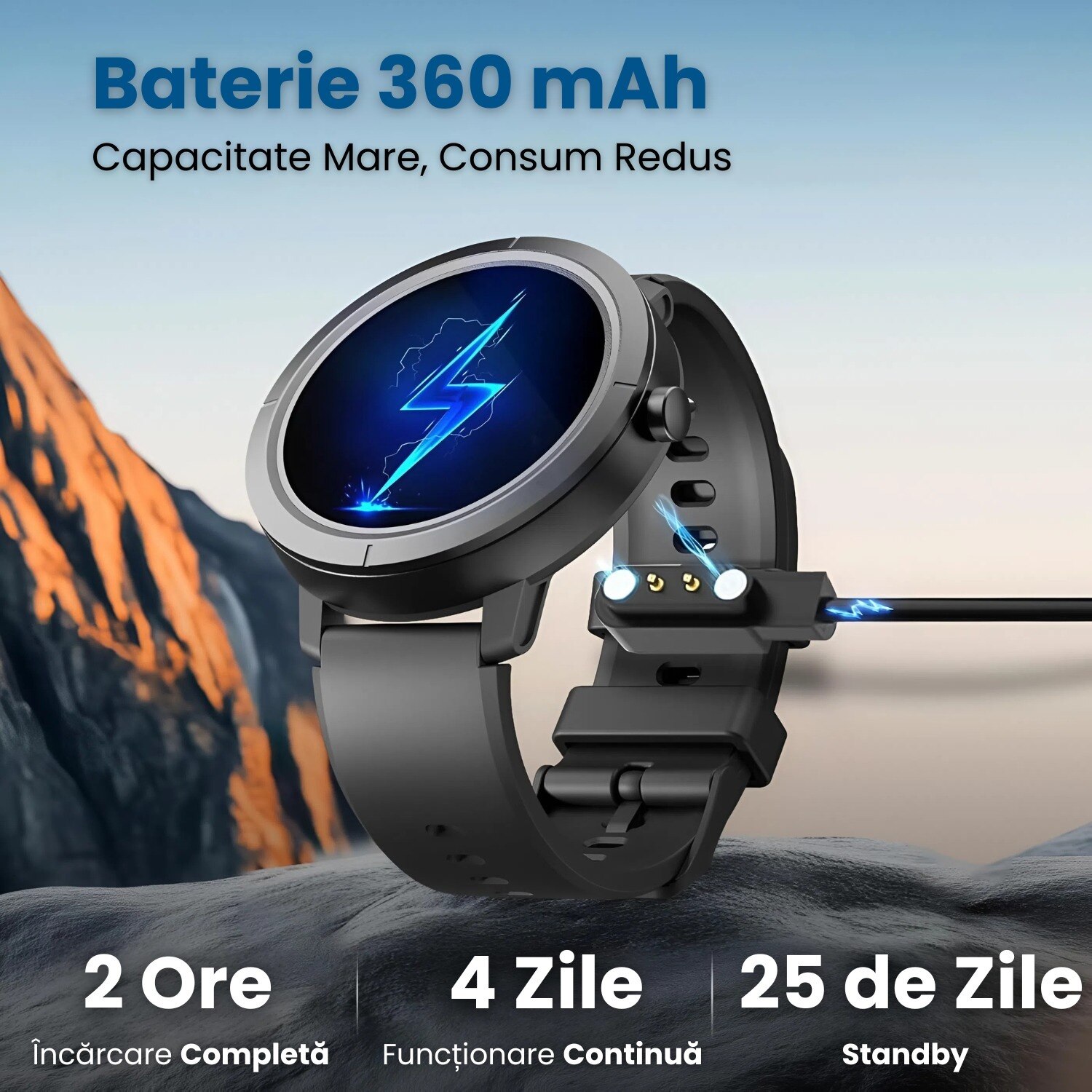 Inot Moduri Ceas Smartwatch Femei DM76, Sport si Inot, Apeluri Bluetooth, Rezistent ...