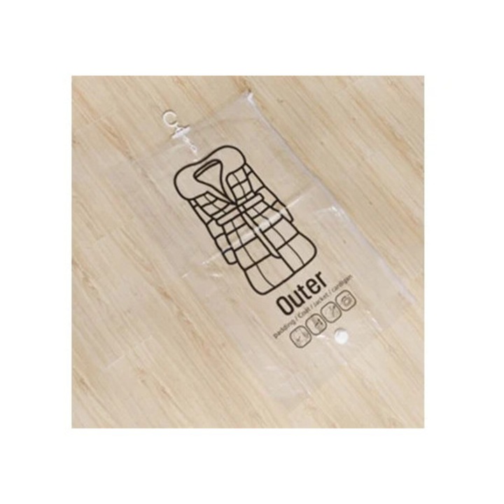 Sac de compresie pentru haine cu carlig lateral, set, multicolor