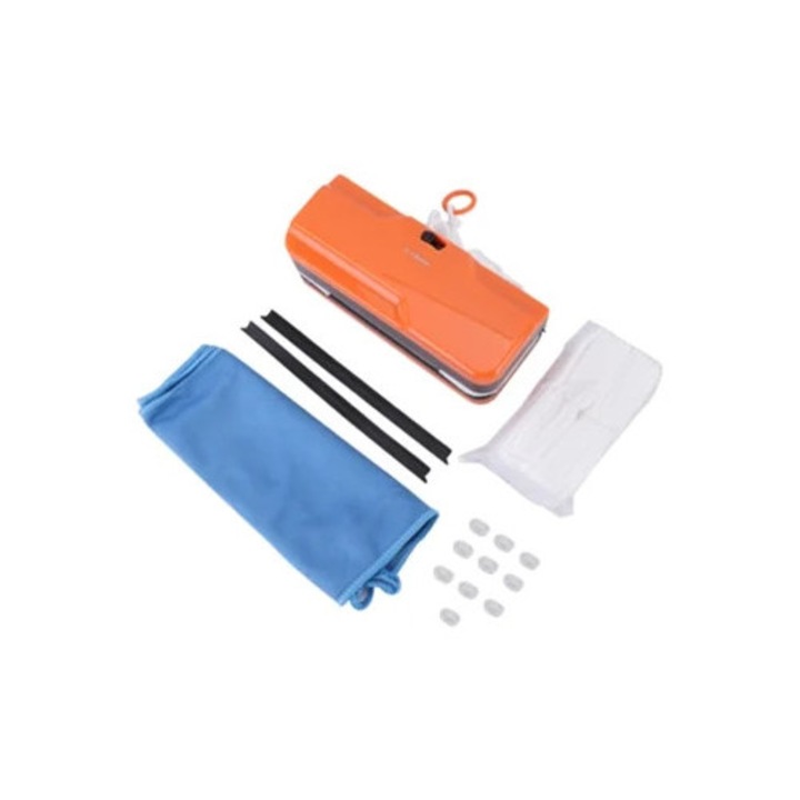 Stergator geam portabil cu banda magnetica puternica si cordon de siguranta