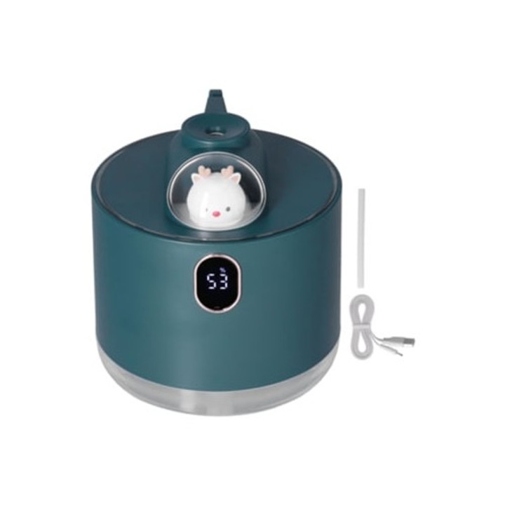 500 ml-es USB párologtató éjszakai fénnyel otthoni és autós használatra