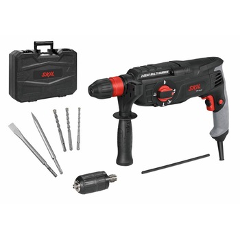 Ciocan rotopercutor Skil 1036, 850W, 2300 RPM, 2.7J, SDS+, Valiza plastic + Accesorii Ciocan rotopercutor Skil 1036, 850W, 2300 RPM, 2.7J, SDS+, Valiza plastic + Accesorii