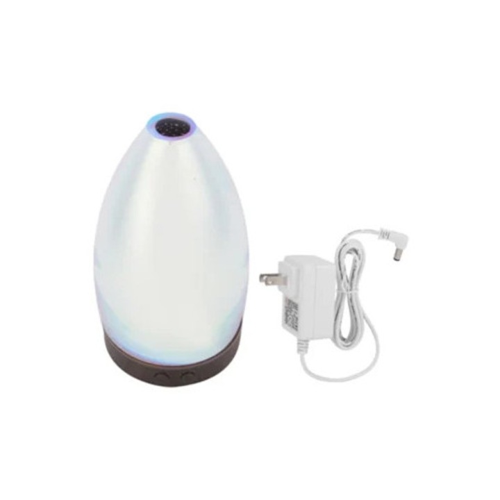 Umidificator cu difuzor aromaterapie ultrasonic 100ml cu lumina LED