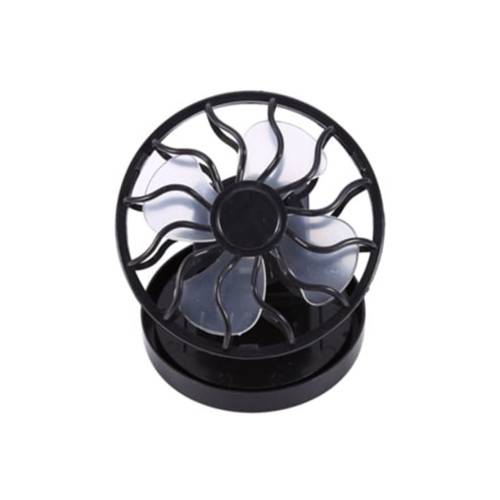 Ventilator solar mini, pentru camping sau calatorii, dimensiuni compacte
