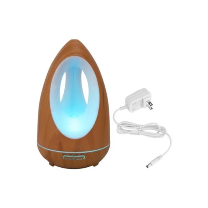 550 ml-es ultrahangos párásító illóolaj diffúzorral és távirányítóval, többszínű