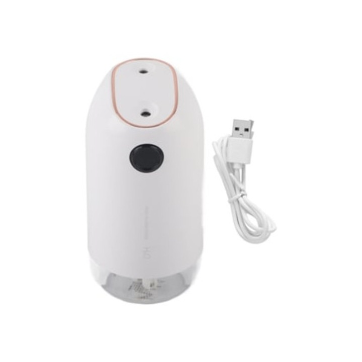 Mini hordozható párásító 500ml, USB töltéssel, éjszakai fénnyel