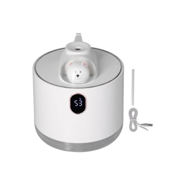 500 ml-es párásító USB éjszakai fénnyel otthoni és autós használatra