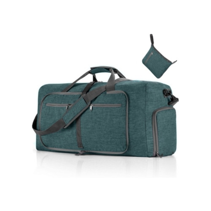 Összecsukható utazótáska 65L, vízálló, könnyű, uniszex