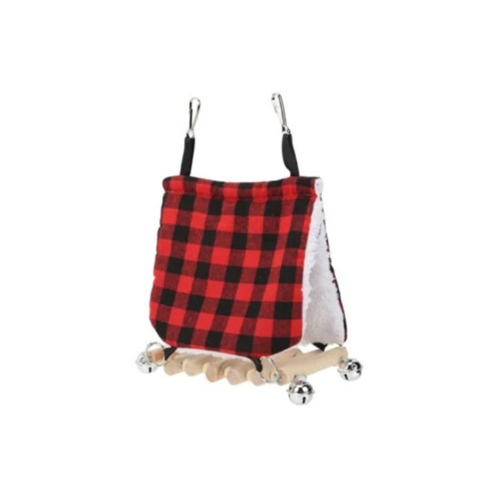 Colivie pentru pasari cu punte din plasa si husa termica, pentru papagali si pasari de companie